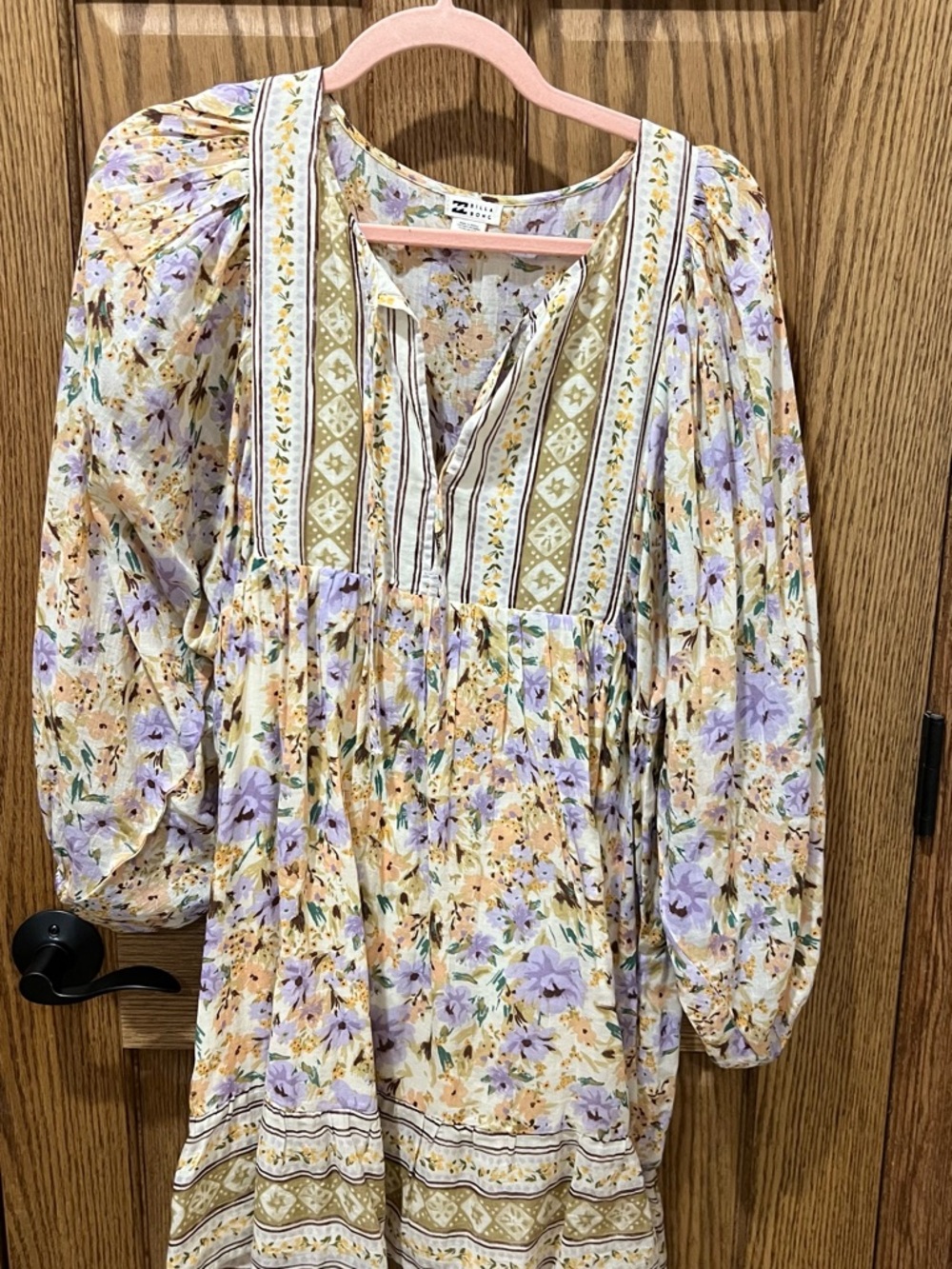 Billabong Lavender & Yellow Floral Sundress